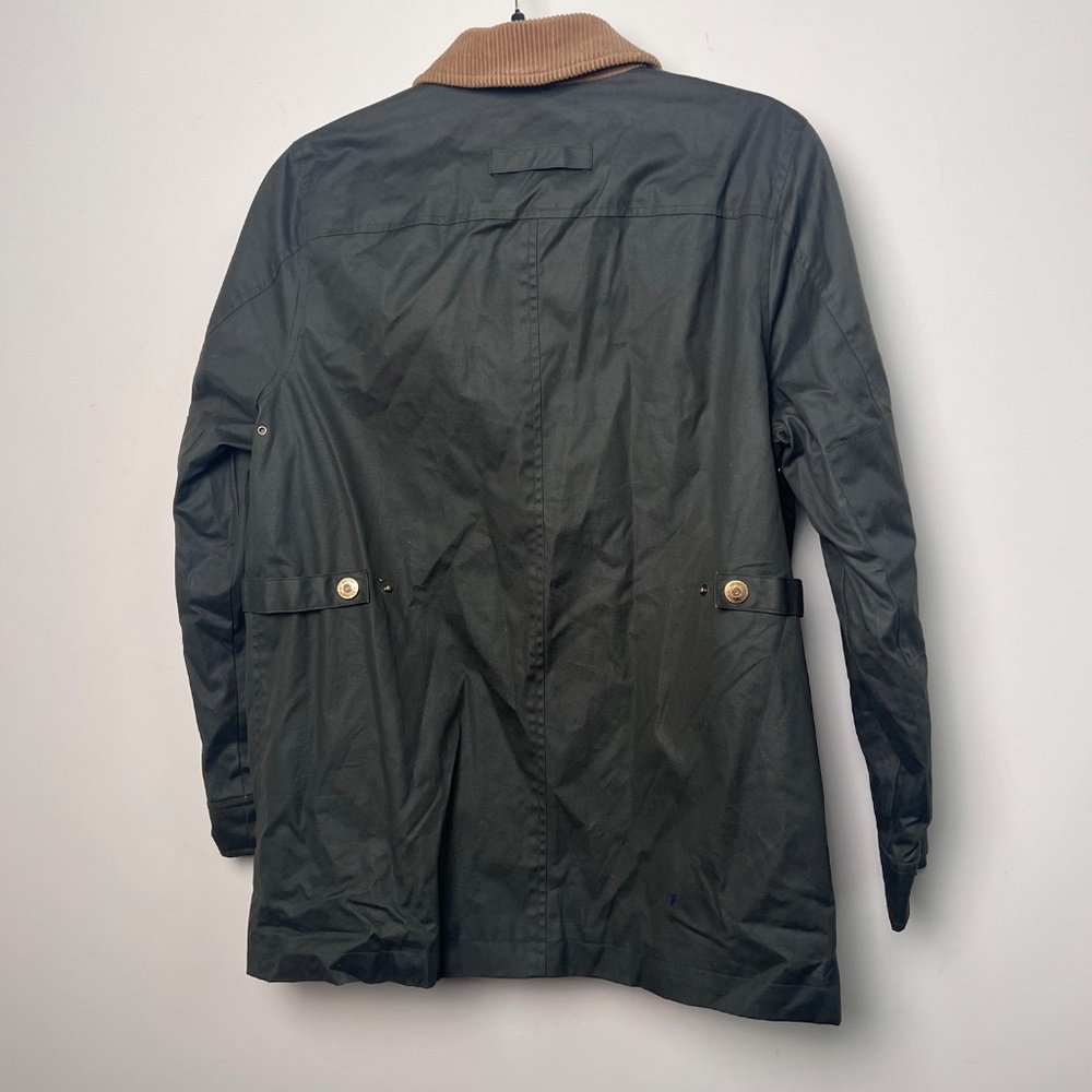 Lauren Ralph Lauren Women’s Olive Green Field Jacket Petite Sml Corduroy Collar - Picture 9 of 11